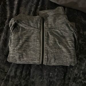 Gray PINK activewear half zip up jacket